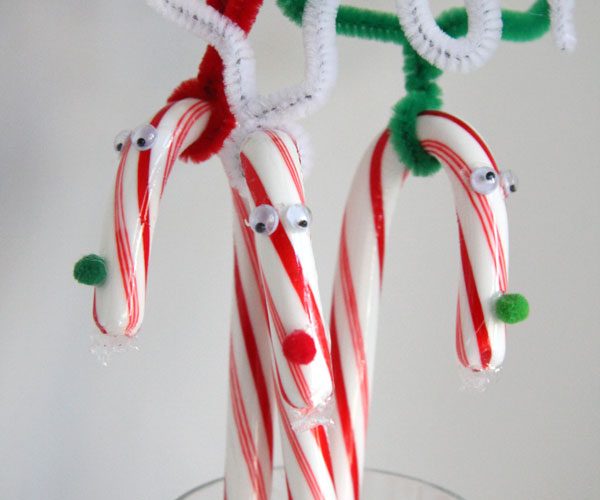 Make these fun and festive DIY Candy Cane Reindeer for your kids to give out to their friends, teachers and they can hang them on their trees!