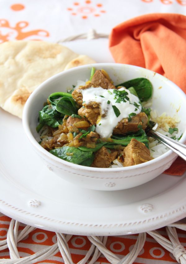 Slow Cooker – Lamb and Spinach Curry