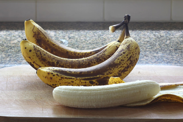 Bananas ready for making Banana Bread