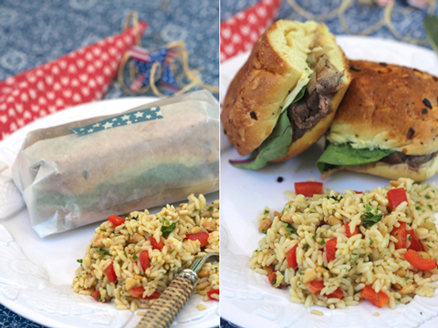 Steak Sandwich and Rice Salad | Ridgely's Radar