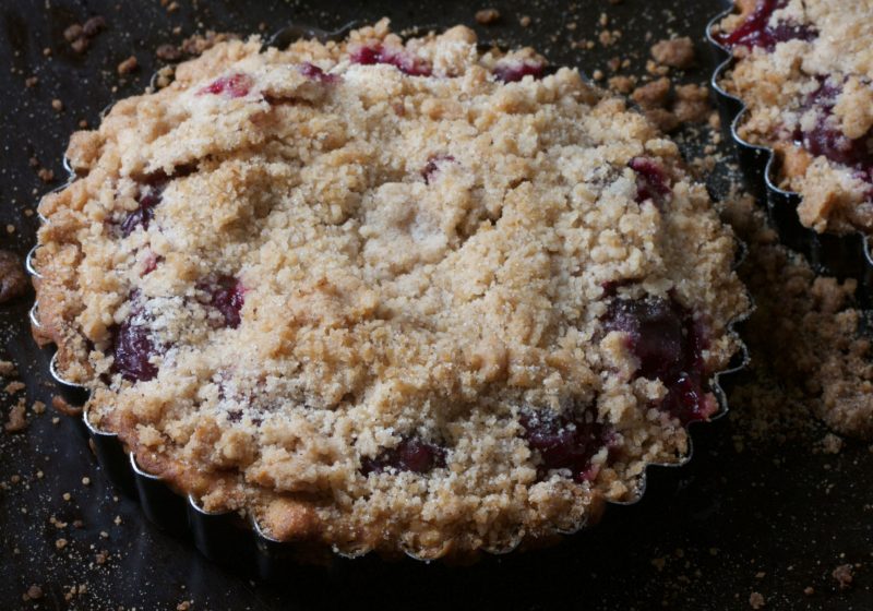 There is a very short window in June/July to find Delicious Sour Cherries and when you do, be sure to make these tarts. You can't believe how good they are!
