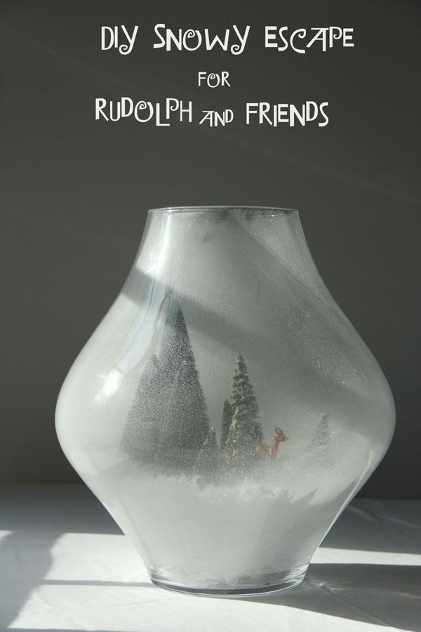 DIY Snowy Terrarium for Rudolph and his friends | Ridgely's Radar