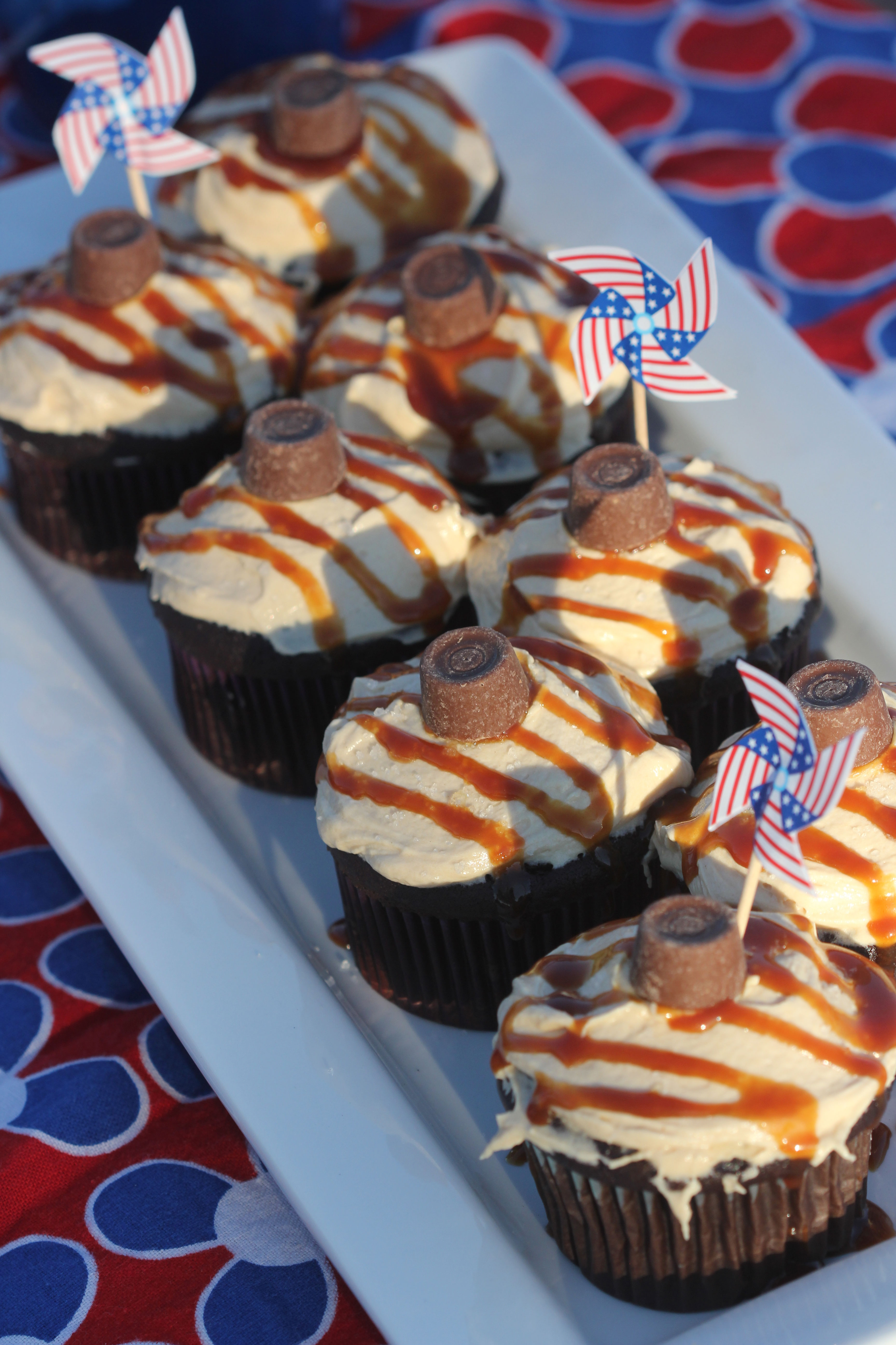These salted caramel frosted chocolate cupcakes are so good! The right mix of chocolate and salty caramel that one is not enough of this sweet treat!