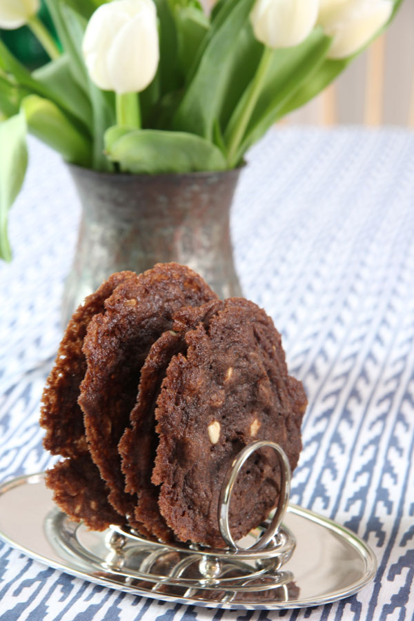 Thin Chocolate Chocolate White Chocolate Chip Cookies