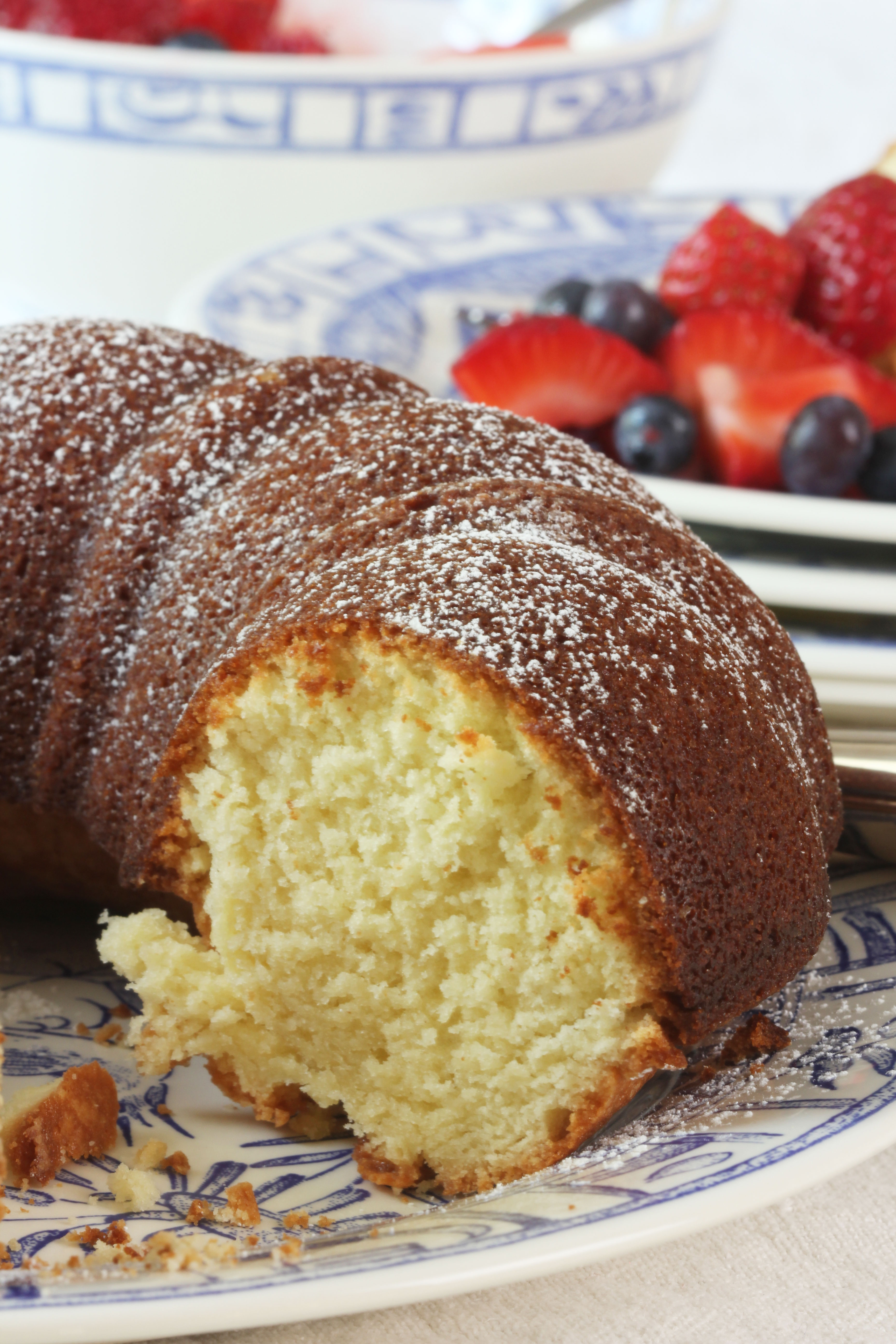 If you like Pound Cake, you will really enjoy this Bishop's Cake. Serve it as a dessert, afternoon tea or for breakfast with fresh berries.