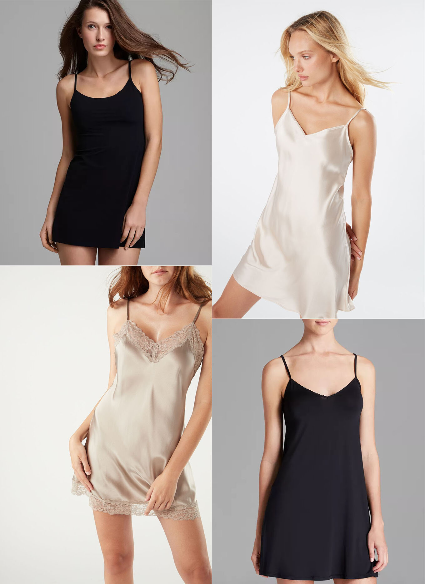 A full slip is a wardrobe must-have! It is a perfect layer under a sheer dress, a layer of warmth in winter months, and a dress saver in hotter weather.