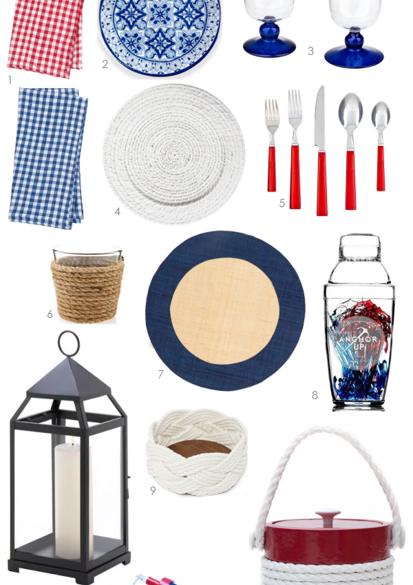 Setting the Table: Red, White and Blue