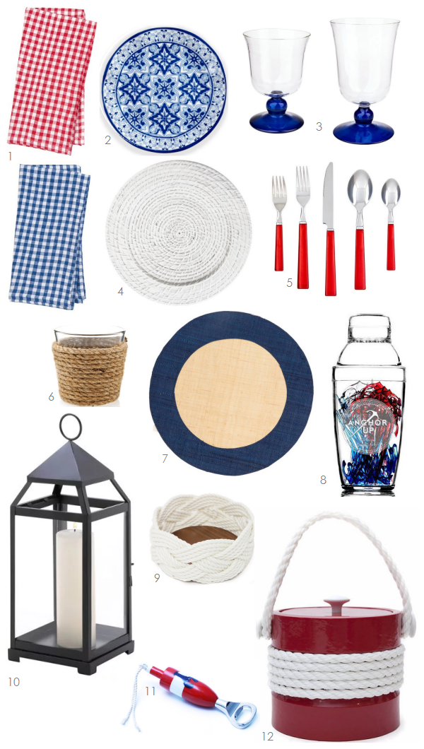 Setting the Table: Red, White and Blue