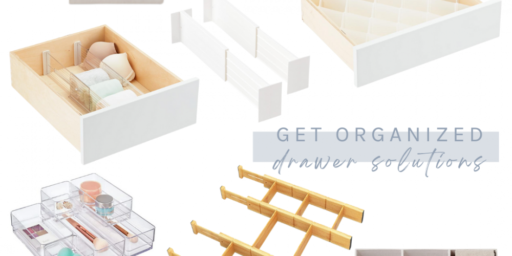 Organize all your Drawers with these Smart Solutions for everything from clothing, kitchen gadgets, beauty products to junk drawers.