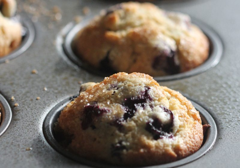 A family favorite Blueberry Muffin recipe. Easy to make and if you don't have fresh berries handy then frozen works too!