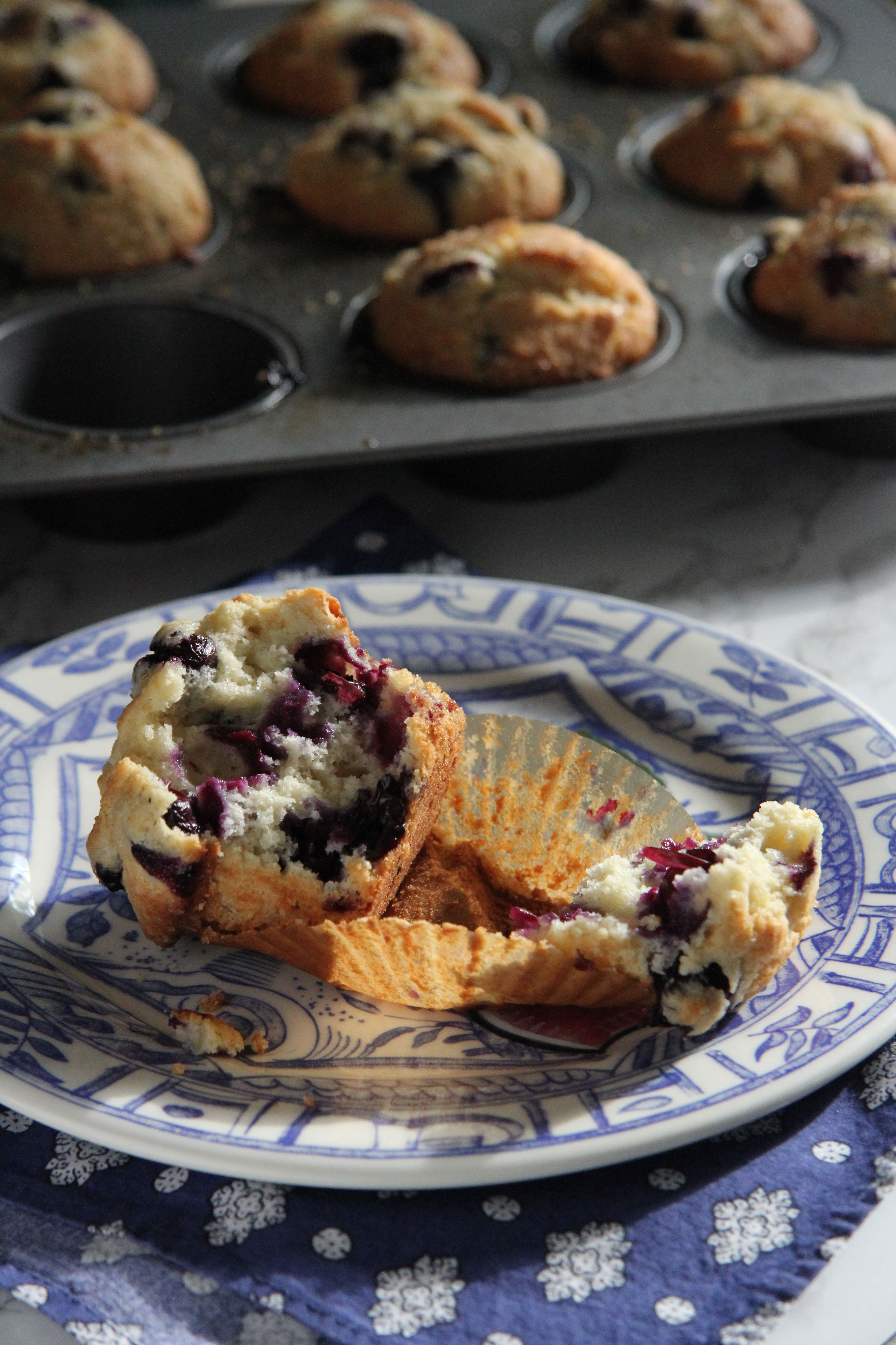 Blueberry Muffins | Ridgely's Radar Ridgely Brode, Lifestyle Blogger, shares her favorite Blueberry Muffins recipe. Easy to make and if you don't have fresh berries handy then frozen works too!