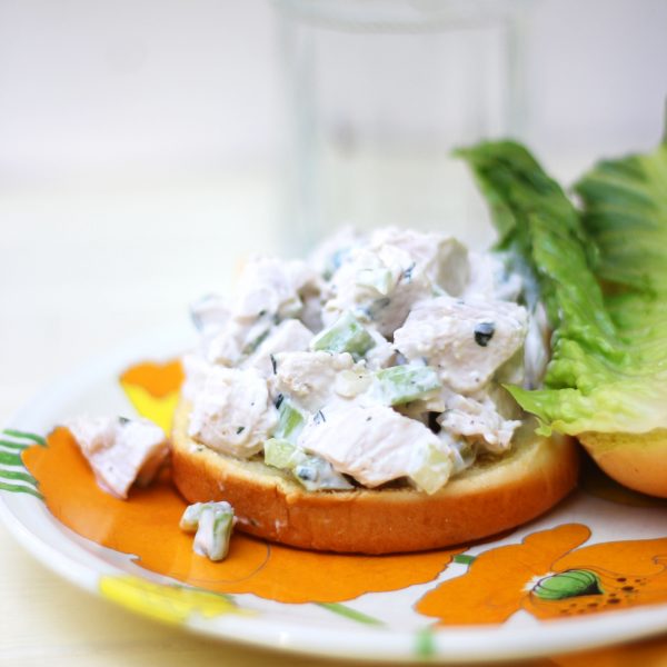 Upgrade your lunch with this super easy homemade chicken salad recipe that packs major taste! Put it on your favorite bread with crispy lettuce and enjoy!