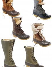 shearling lined bean boots