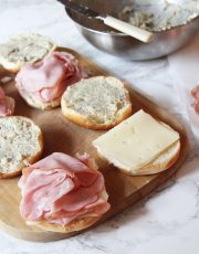 These make ahead, Grab and Go hot ham buns are the perfect sandwiches to feed a crowd. Wrap in foil and pass them out to adults and kids!