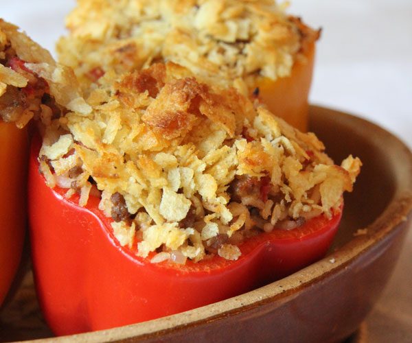 Stuffed Peppers with Sausage and Beef (Gluten Free) | Ridgely's Radar
