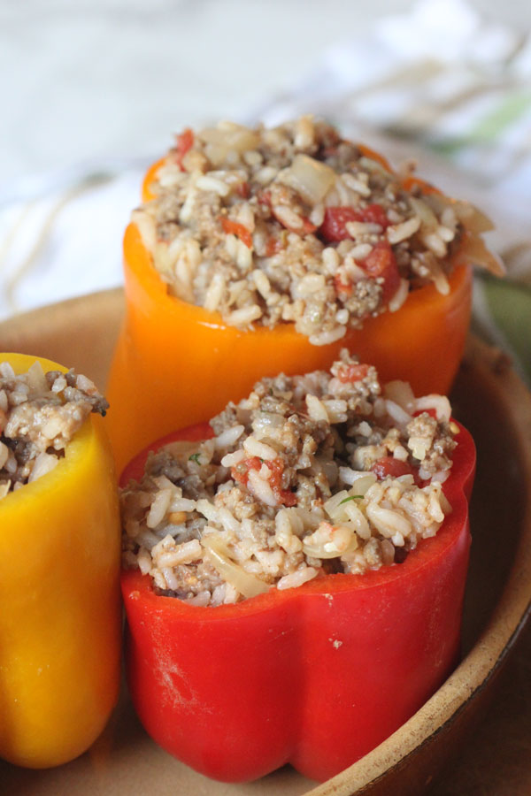 Stuffed Peppers with Sausage and Beef (Gluten Free) | Ridgely's Radar