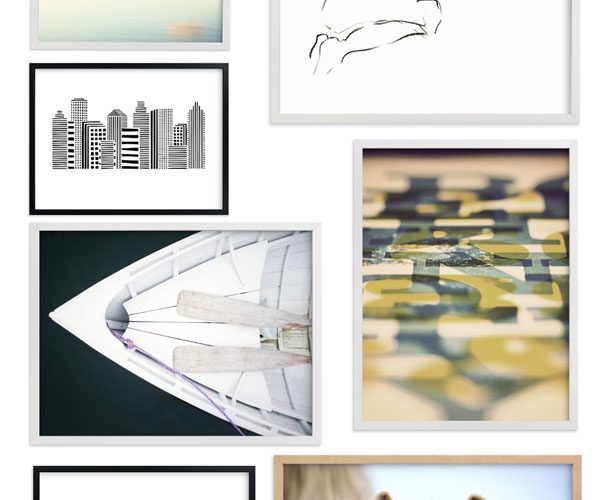 Blogger Ridgely Brode from Ridgely's Radar selects prins from Minted for a Gallery Wall