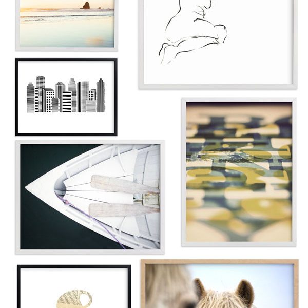 Blogger Ridgely Brode from Ridgely's Radar selects prins from Minted for a Gallery Wall