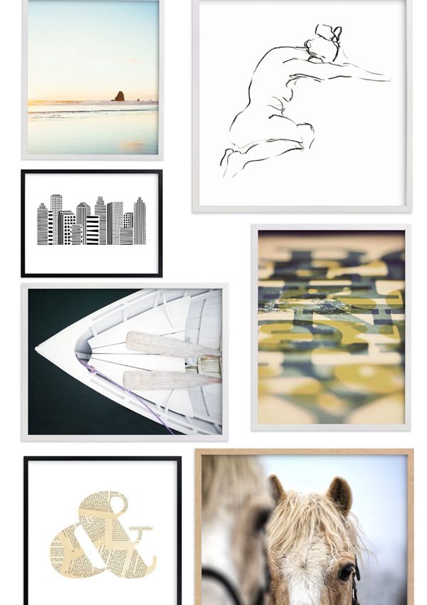 Creating a Gallery Wall is Very Easy to do with Minted