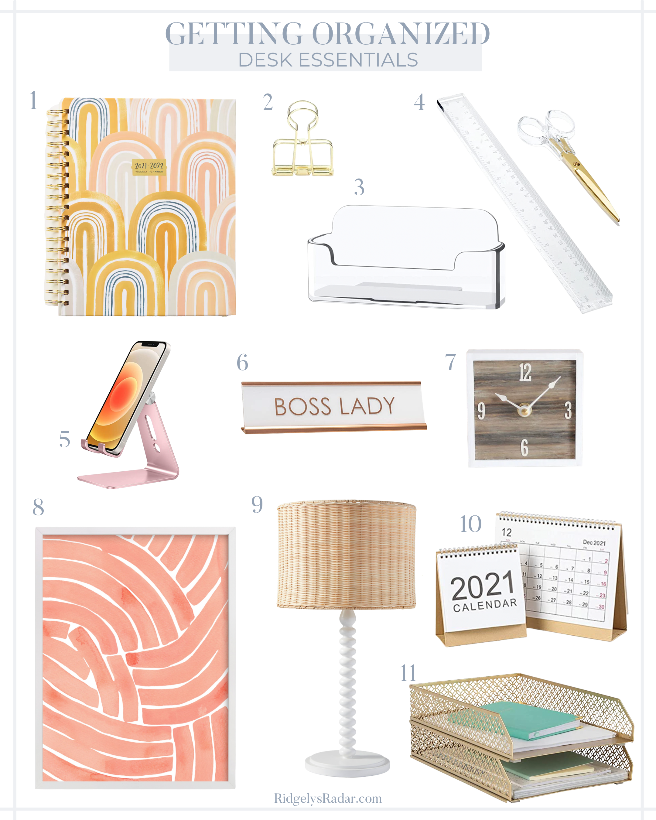 How to get your desk.. aka all the mess.. and tech organized! Easy and quick tips to clean out your desk, computer and phone.