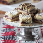 Make these raspberry crumble-topped bars as an afternoon treat or yummy dessert! It's a easy recipe perfect for Valentine's Day!