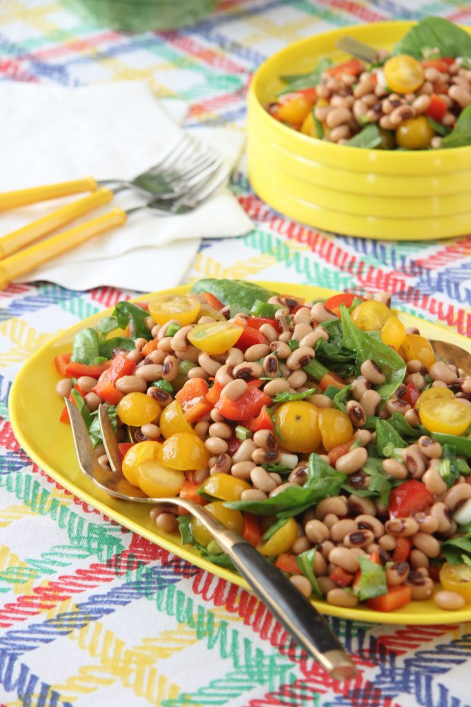 Ridgely Brode cooks up and shares the recipe for a delicious make ahead Black-Eyed Peas Salad on her blog, Ridgely's Radar.