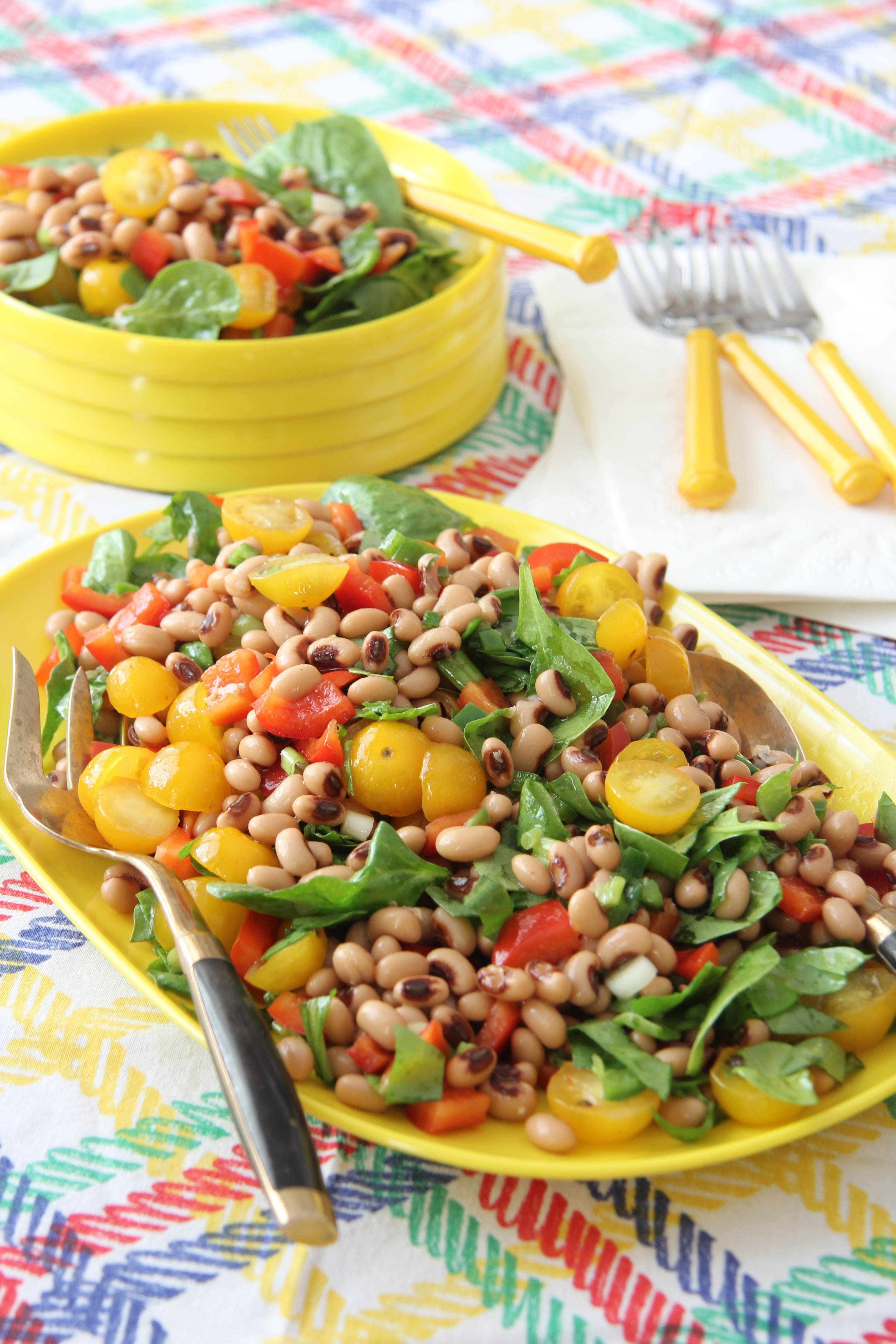 Ridgely Brode cooks up and shares the recipe for a delicious make ahead Black-Eyed Peas Salad on her blog, Ridgely's Radar.