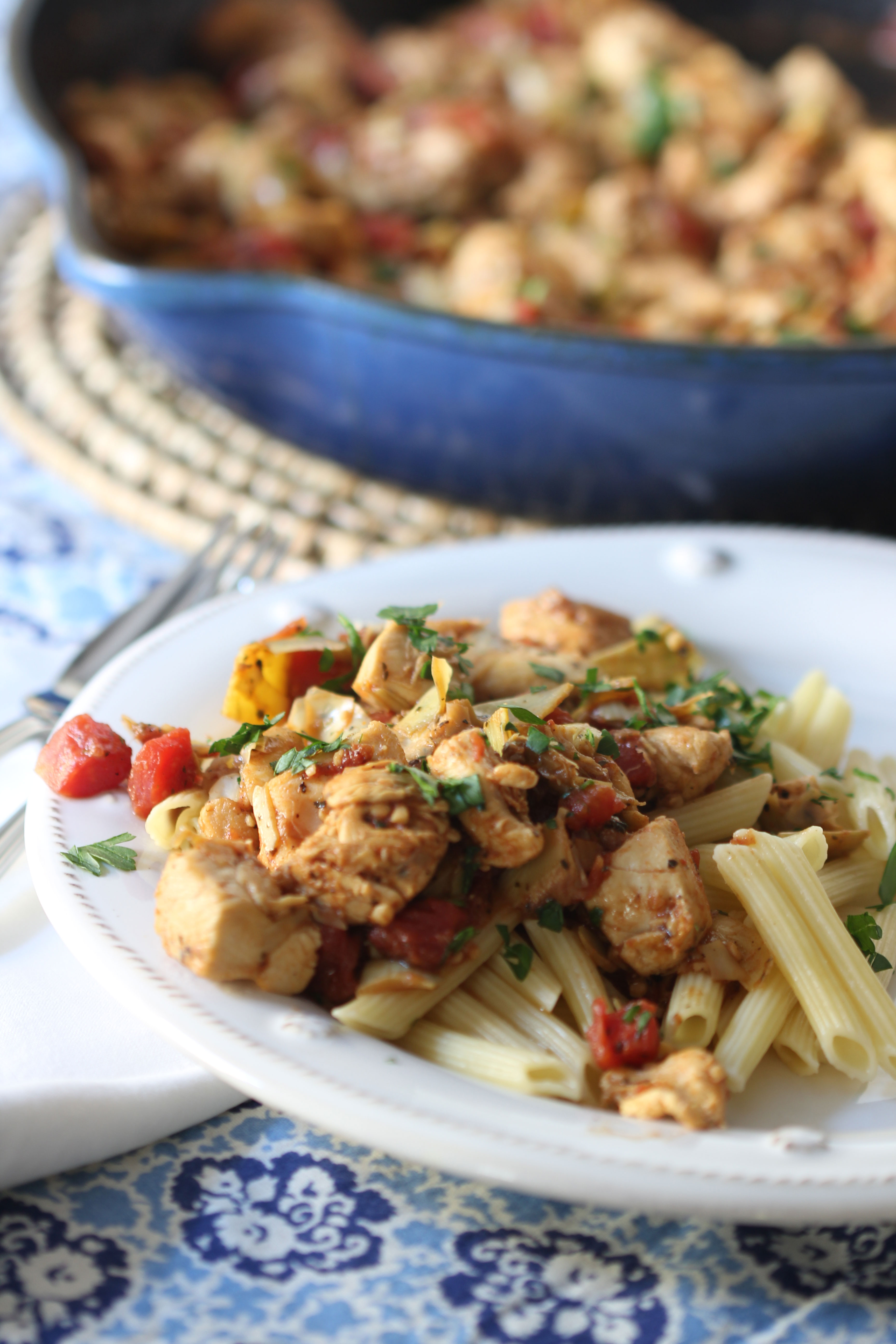 Ridgely Brode's Husband makes a delicious Artichoke Chicken dish in his new deep cast iron skillet on Ridgely's Radar.