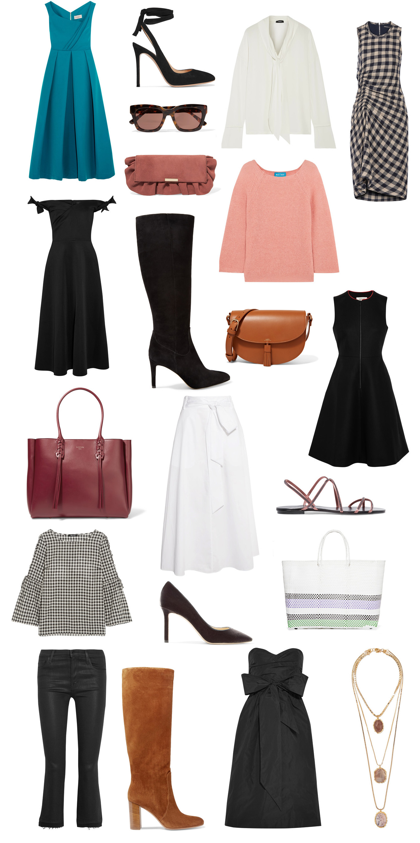 Ridgely Brode shared some of classic styles and trendy pieces she found at the Net-A-Porter Sale on her blog, Ridgely's Radar.