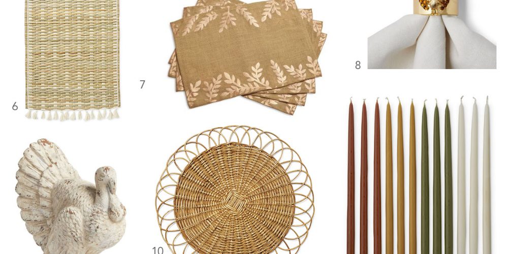 It is never to early to get ready for Thanksgiving and Ridgely Brode found 15 table accessories to get you inspired on her blog Ridgely's Radar.