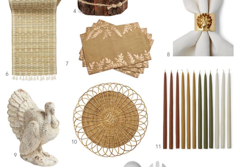 It is never to early to get ready for Thanksgiving and Ridgely Brode found 15 table accessories to get you inspired on her blog Ridgely's Radar.