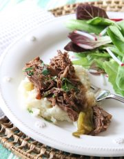 Need a dinner idea for a freezing cold weekend dinner? Ridgely Brode has just the recipe, Slow Cooker Mississippi Pot Roast, that is delicious and easy to make.