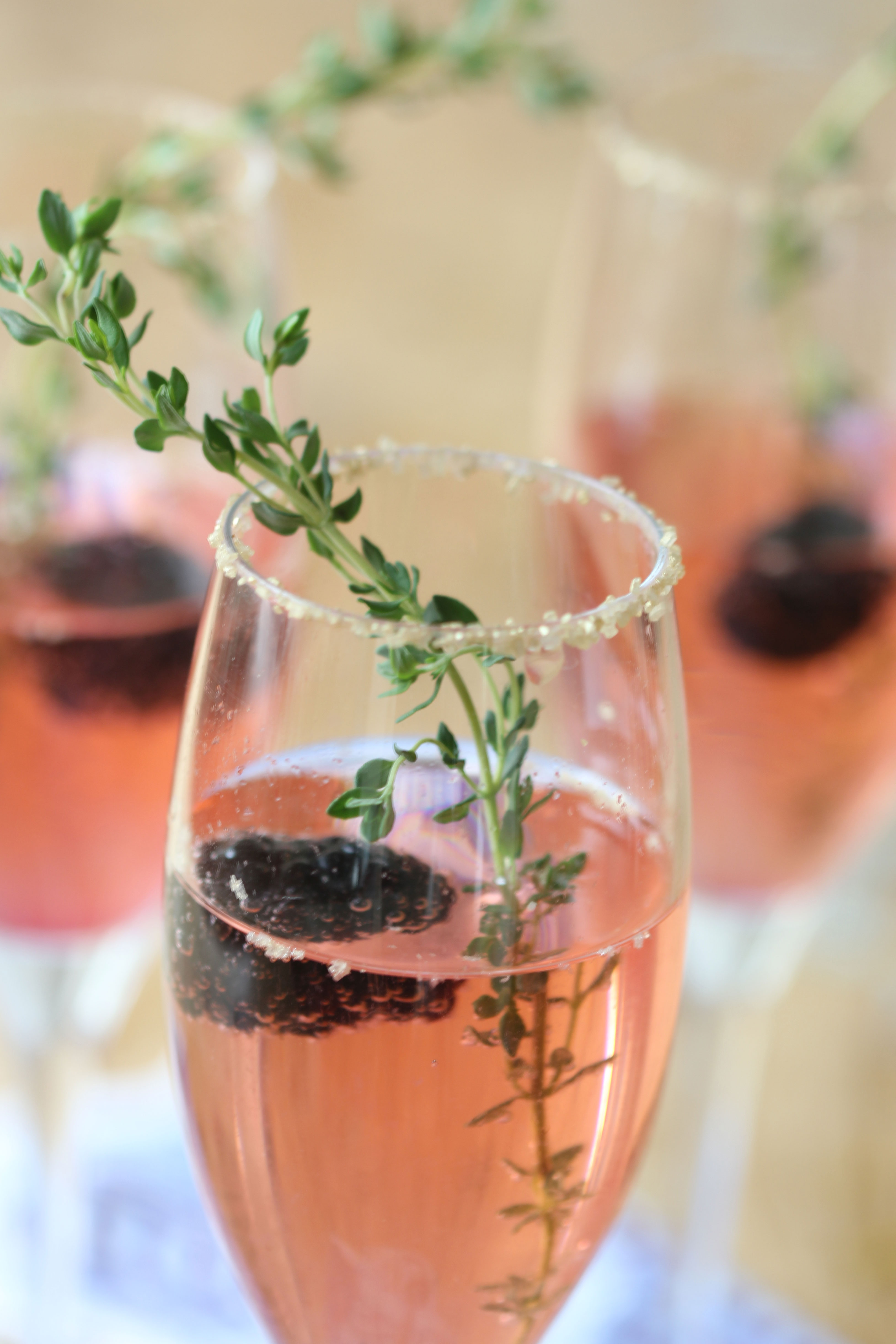Blackberry Thyme Champagne Cocktail Ridgely's Radar