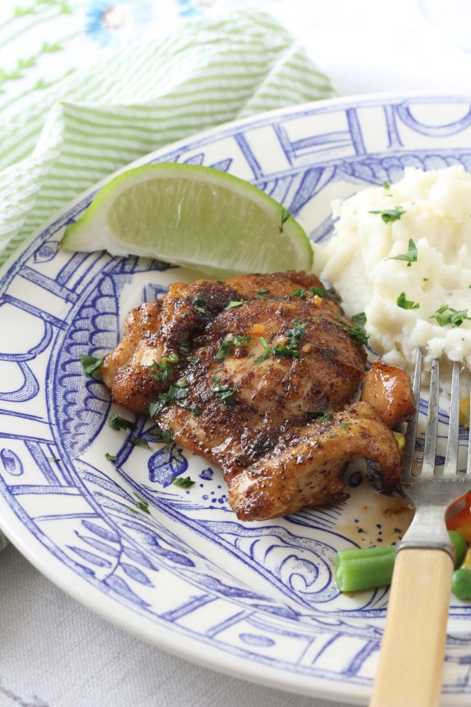 Looking for a easy, weeknight diner? Then give this Skillet Honey Lime Chicken recipe that Ridgely shares on her blog Ridgely's Radar.