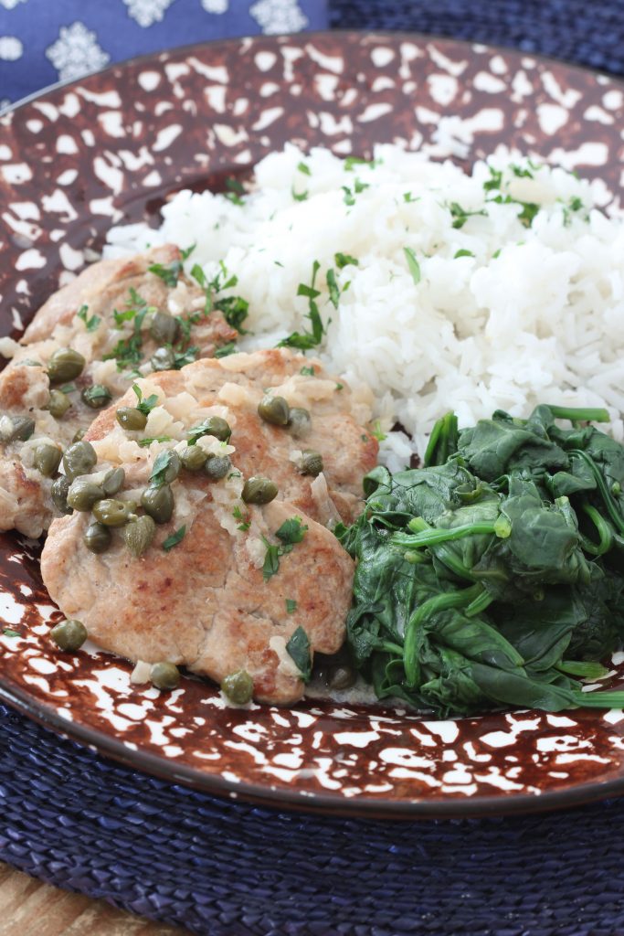 How about an easy and party worthy dinner? Lifestyle Blogger Ridgely Brode shares a family favorite, Pork Medallions with a Mustard Caper Sauce.