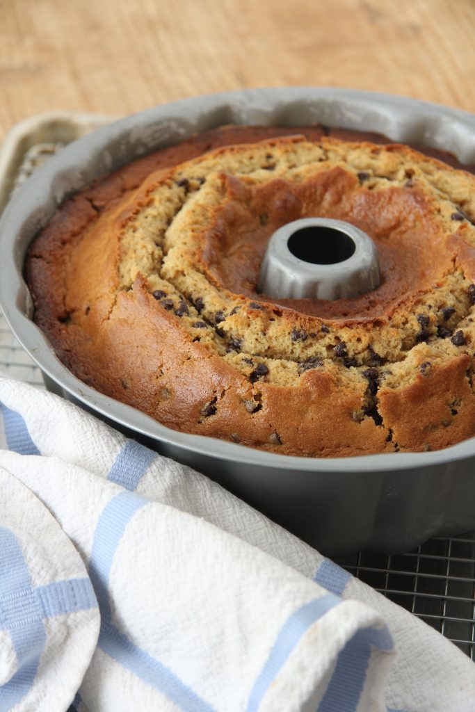 Looking for an easy, delicious, fool proof dessert for a crowd? Ridgely Brode makes a chocolate chip bundt cake on her blog Ridgely's Radar.