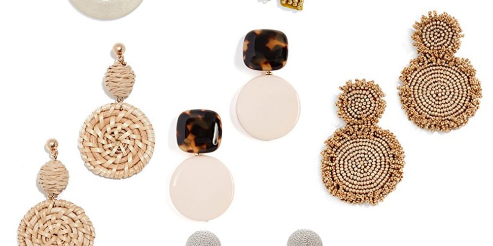 Lifestyle Blogger, Ridgely Brode loves big bold neutral earrings that go with everything. Check out her picks on her blog.