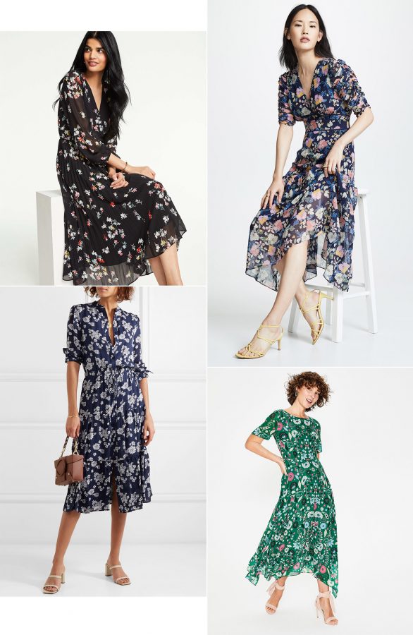 Still in the middle of Winter in the North East, Ridgely Brode finds pretty floral Spring dresses to wear now on her blog, Ridgely's Radar.
