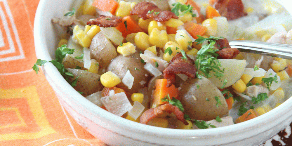 Looking for a lighter corn chowder? Give this Slow Cooker Chicken and Corn Chowder a try. Ridgely Brode offers her thoughts and review.