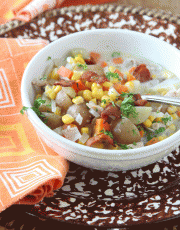 Looking for a lighter corn chowder? Give this Slow Cooker Chicken and Corn Chowder a try. Ridgely Brode offers her thoughts and review.