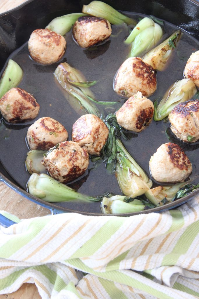 Ginger-Chicken Meatballs | Ridgely's Radar Looking for a delicious, easy dinner? Try this quick ginger-chicken meatball recipe! We served them over Thai rice noodles and it was a hit!