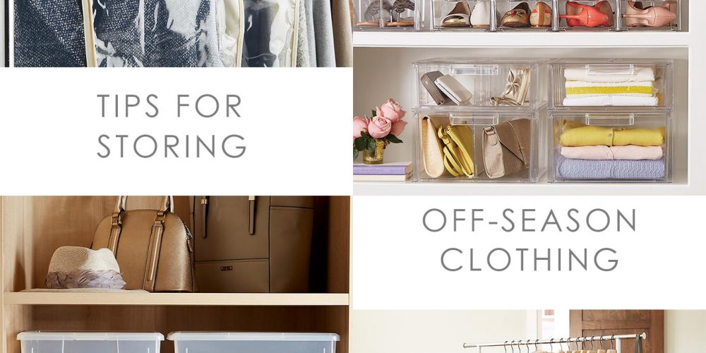Are you ready to change over your closet for a new season? Follow these tips for storing off season clothes and you will have an organized closet!