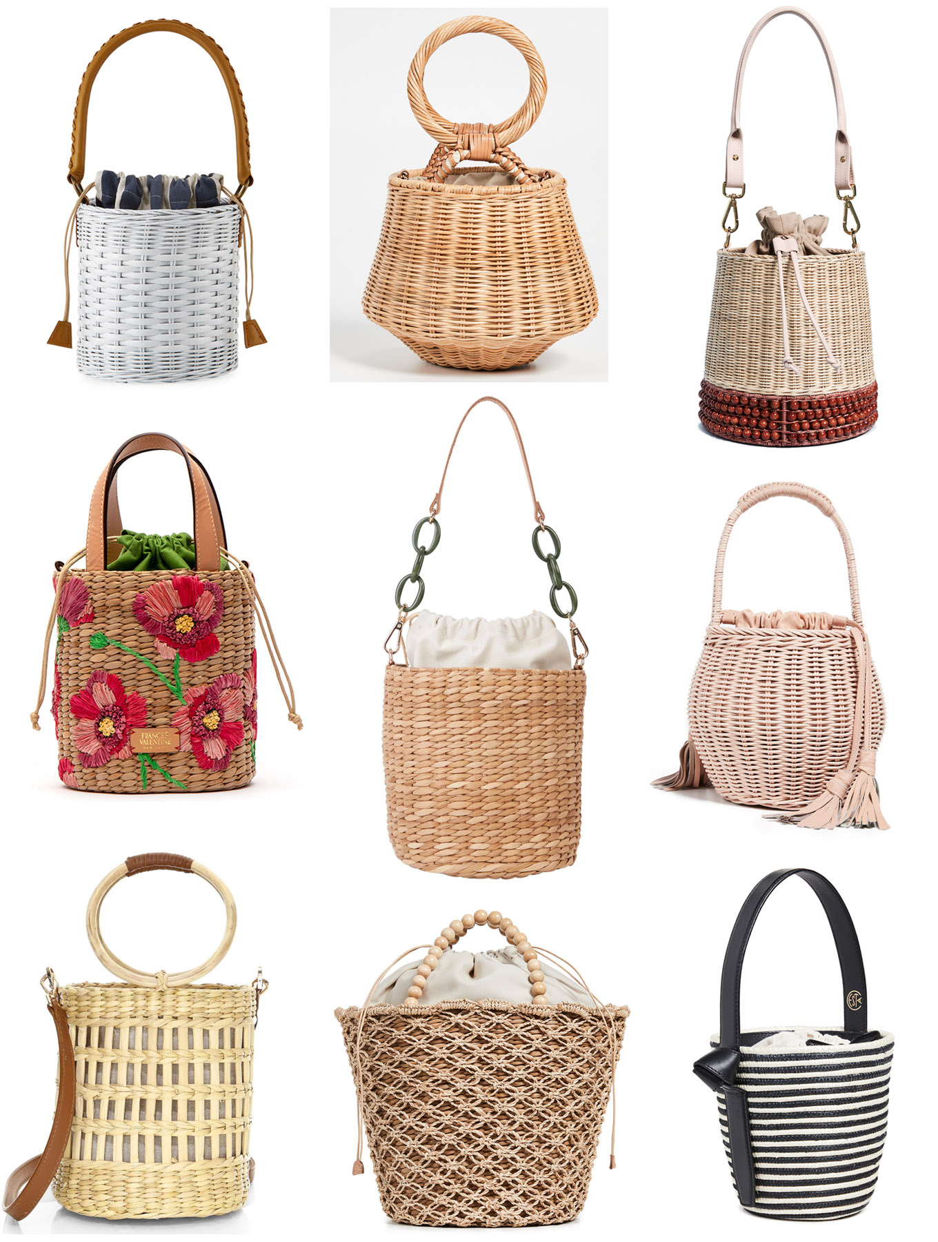 Have you noticed that bucket bags with a drawstring lining are trending now? Ridgely Brode rounds up her favorites and can't pick just one!