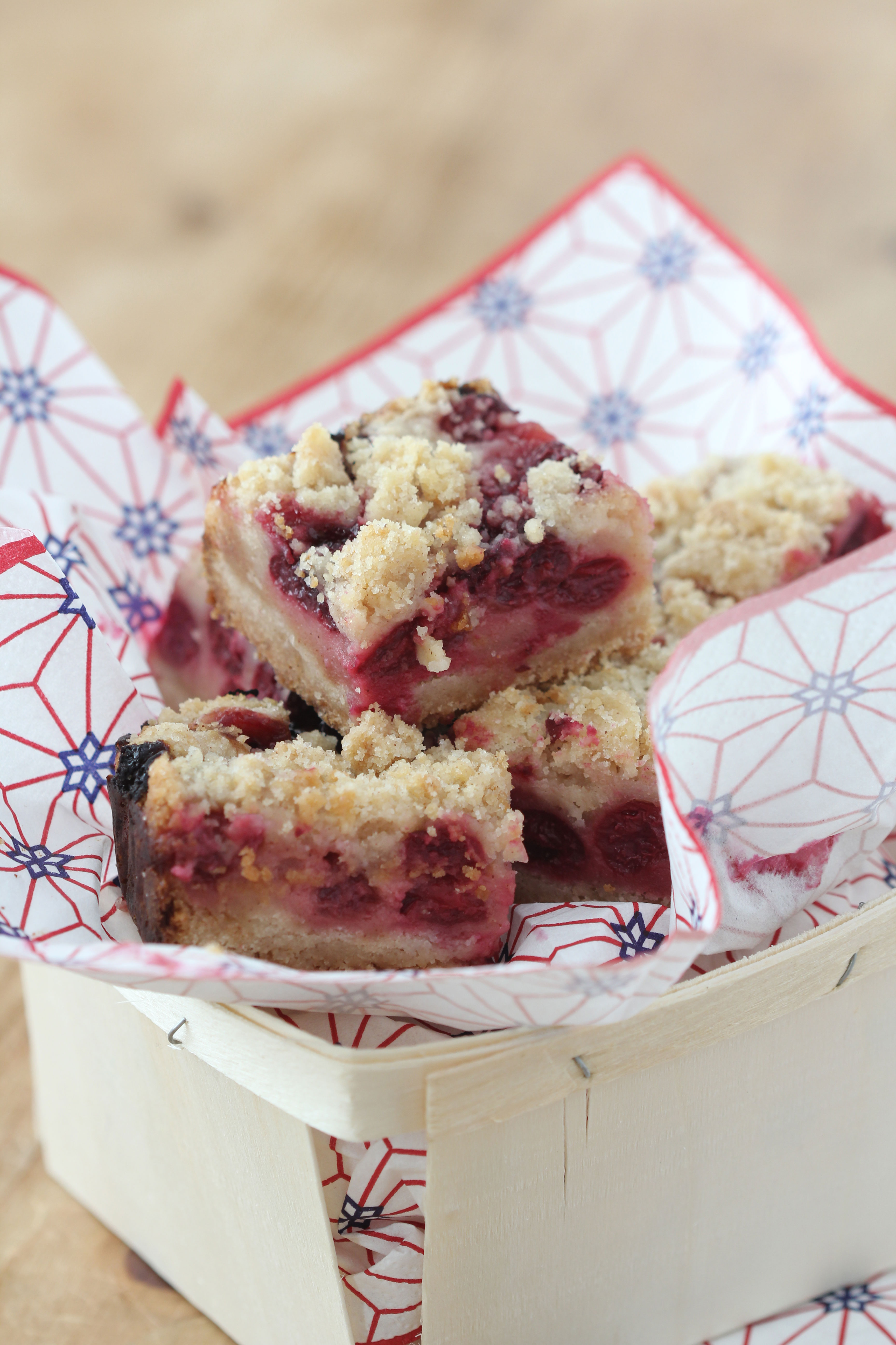 These crumble bars are so good, but even better when Sour Cherries are in season. You will want to make these Sour Cherry Crumble Bars!