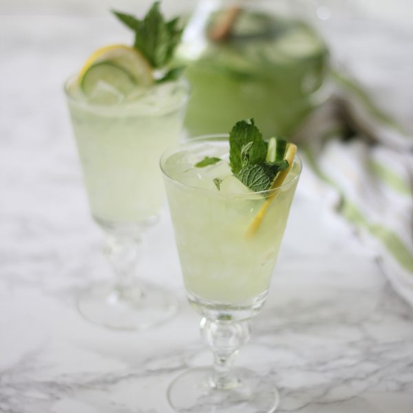 This cucumber mint spiked lemonade is refreshing, light and just the right cocktail for a hot night. Great for a party or just a few! You will love it!