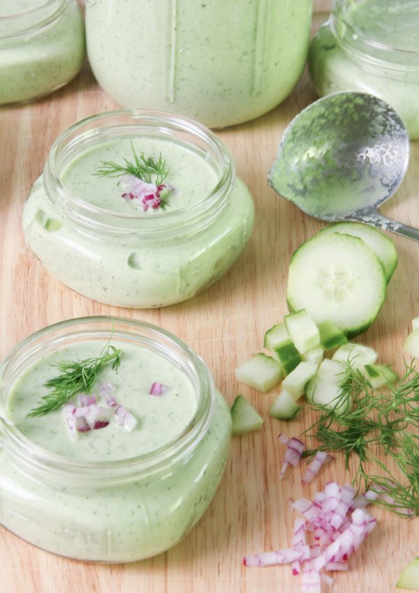 Chilled Cucumber Soup with Yogurt and Dill