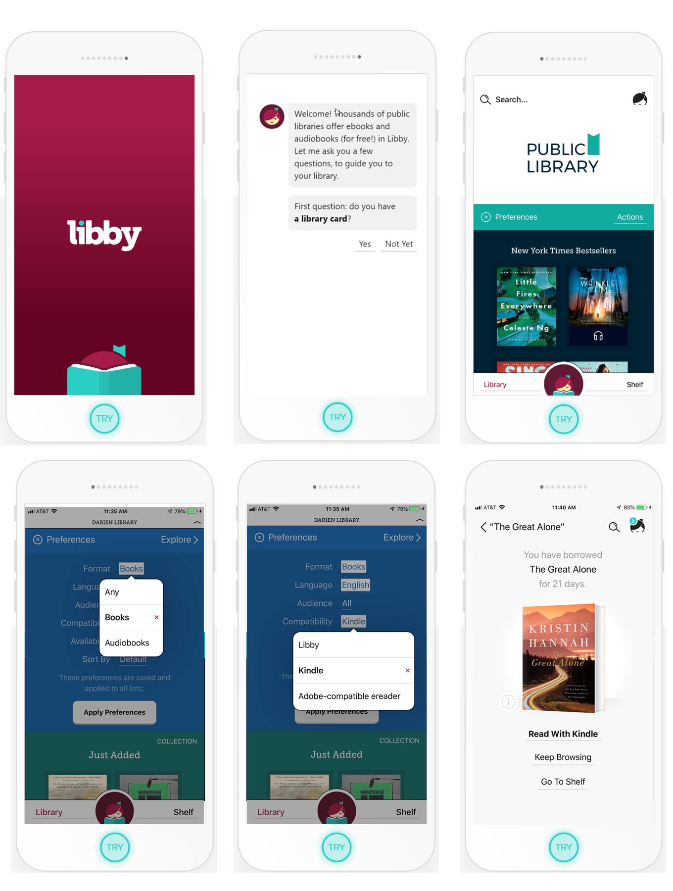 Have You Met Libby? Get Library Books Right to Your Device and Kindle! Nothing is easier to read on your phone then with the Libby APP.