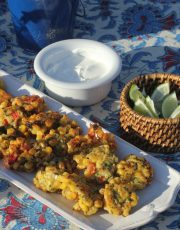 Not sure what to make for an Appetizer? Try this recipe for corn fritters. It was as huge hit and so nice to have something original as a starter.