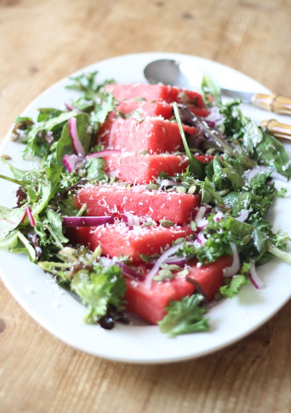 Watermelon Salad with Balsamic Dressing