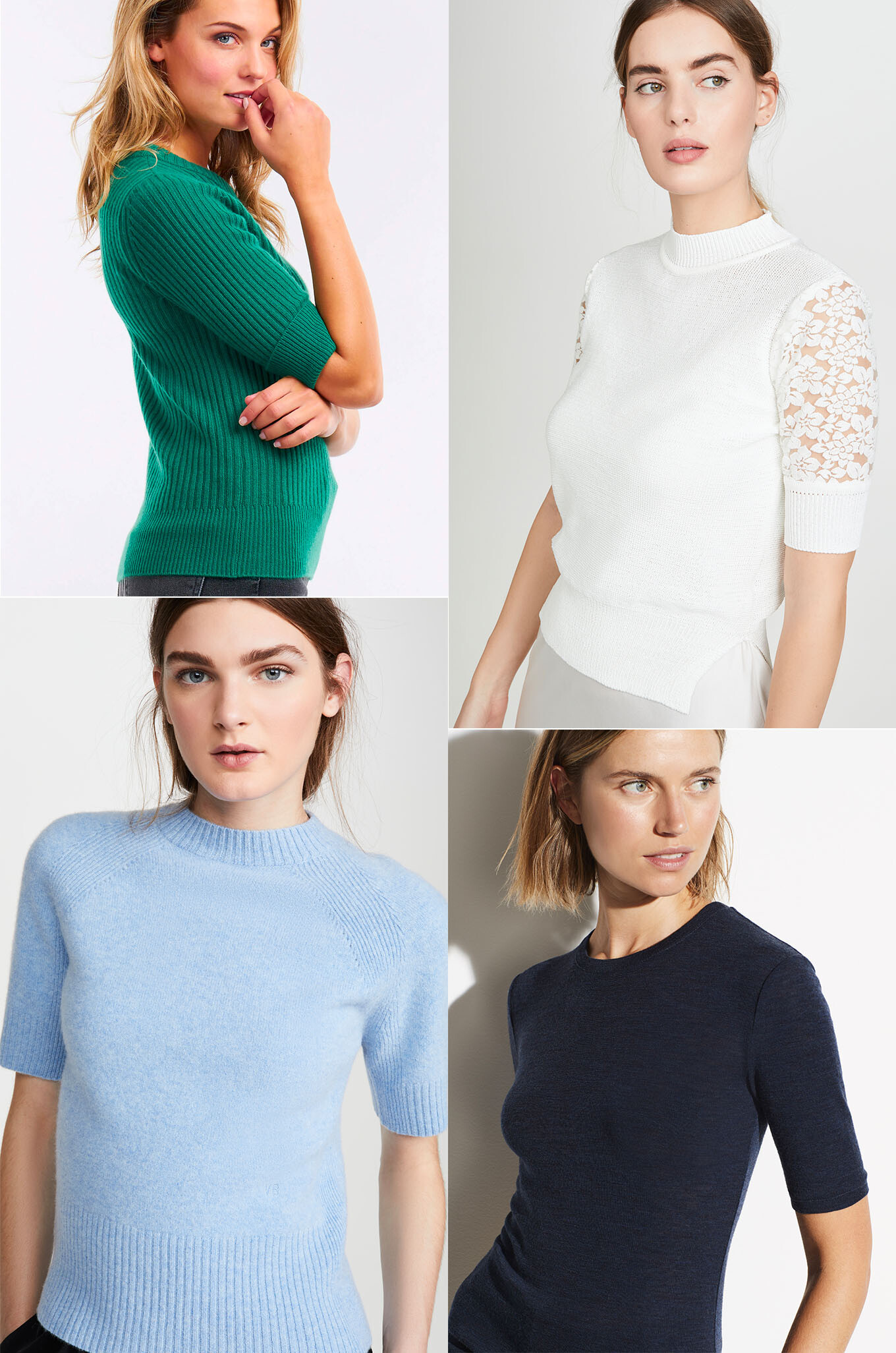 Don't worry, you can still wear short sleeve tops and feel your best! Try these Elbow length sleeves that are flattering and hide any upper arm flaws.